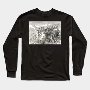 British Army attack on the Wexford rebels, 1798 Long Sleeve T-Shirt